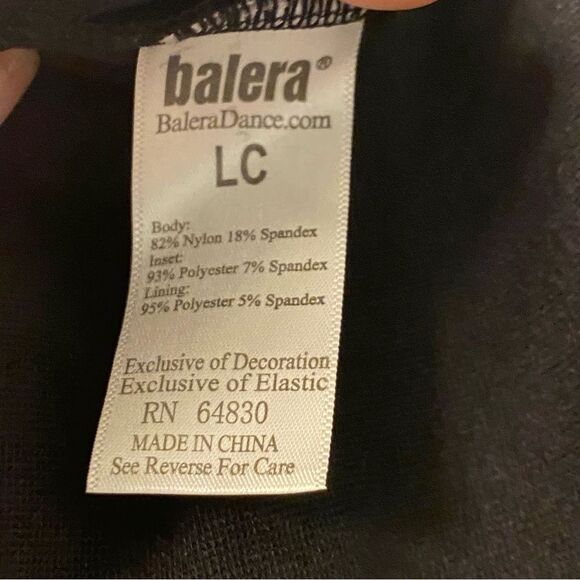 WEISSMAN Dance costume jumpsuit black Zip Front Sleeveless Unitard MT12535 LC - Picture 6 of 11